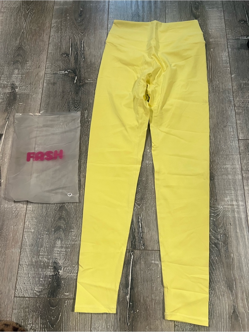 Fitness Fashioness Butter Yellow High-Waisted Active Leggings